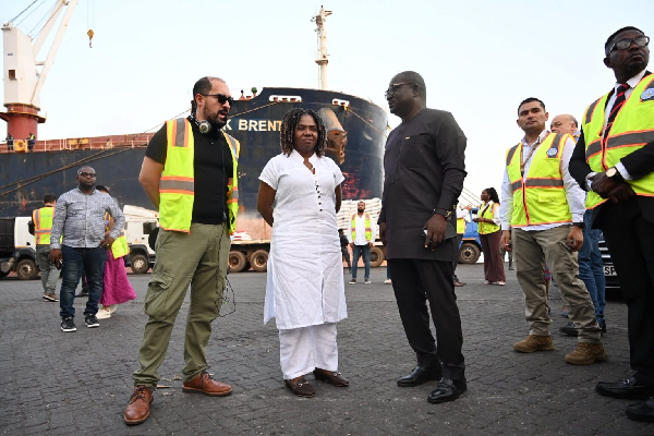 The delegation was received at the Port of Tema by the Director of Port, Mr Tebon Zumah, and GPHA ma