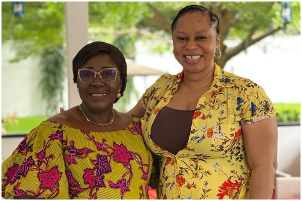 The photo of the two women smiling was shared by Adwoa Safo on Facebook