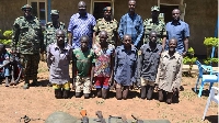 They were handed over to Kenyan authorities after their arrest Photo courtesy: UPDF