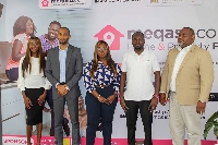 From left Belinda Sataar Donzuo, Robert Owusu, Afua Owusu,Rashad Seini, Samuel Amegayibor