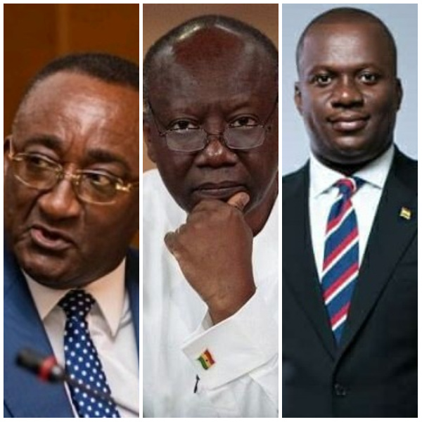 The three ministers overseeing the troubled sectors of the economy