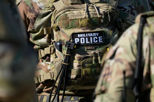 Members of the US National Guard work as part of the Memphis Safe Task Force