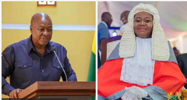 Di president don refer three petitions to remove di chief justice to di council of state