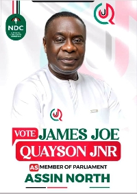 The NDC says it will refield James Gyakye Quayson in the Assin North by-election