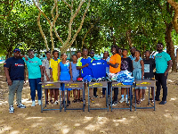 Aidenteh Foundation has made a significant donation to Mepe Ladies Football Club