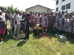 The municipality joined the rest of the country in planting some 1500 trees