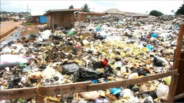 The abandoned the refuse site in Gyarko