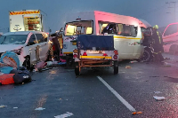 A multi-vehicle collision in South Africa's Western Cape province has killed at least 21 people