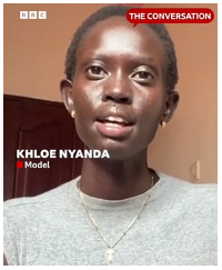 Khloe Nyanda is a South Sudanese aspiring model
