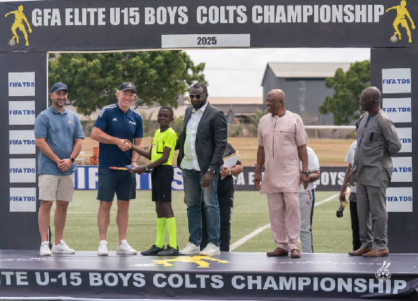 George Abeka Mensah was named as the best referee at GFA's U-15 Championship