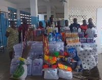 Sons of Bacchus donated provisions to the Pantang Hospital