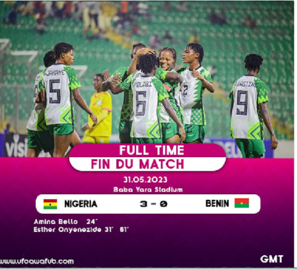 Nigeria will meet host nation Ghana in the final game