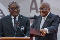 GBA president Yaw Acheampong Boafo and President Nana Akufo-Addo