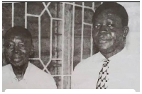Otumfuo Osei Tutu II and his biological father, Nana Boakye Dankwa