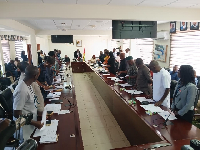 Members of the Governing Council taking thier oath of office