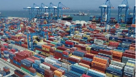 File photo of containers at Tema port