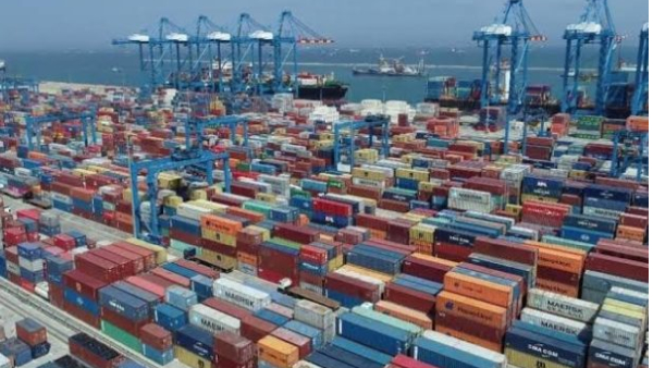 File photo of containers at Tema port