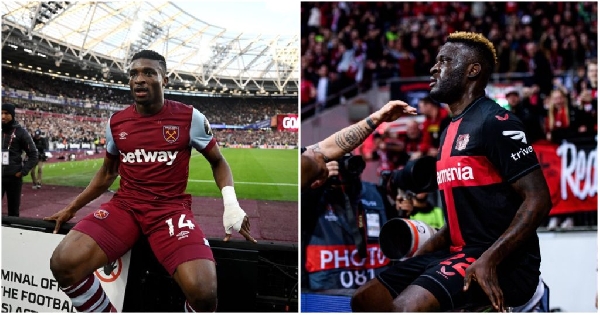 Boniface hit the iconic Mohammed Kudus celebration after scoring against West Ham