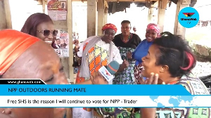 Watch as market women clash ahead of NAPO's unveiling as Bawumia's running mate in Kumasi