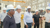 Lands and Natural Resources Minister tours Zijin LongKing plant