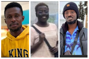 Adu Boakye (L), Belinda Sarkodie and Alfred Okyere