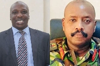 Kenyan lawyer Apollo Mboya and  Ugandan military General Muhoozi