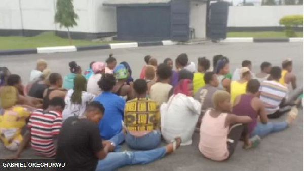 Most of di rescued sex workers dey 14 - 16 years