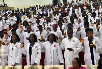 A picture of the newly inducted Allied Health Professionals
