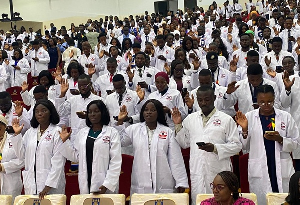 A picture of the newly inducted Allied Health Professionals