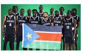 South Sudanese National Team for basketball 2024