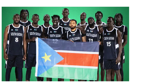 South Sudanese National Team for basketball 2024