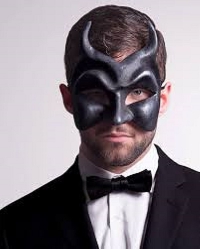 A file photo of a man wearing mask