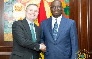 Finance Minister, Dr Ato Forson (R) IMF Mission Chief to Ghana, Dr Ruben Atoyan (L) Finance Minister, Dr Ato Forson (R) IMF Mission Chief to Ghana, Dr Ruben Atoyan (L)