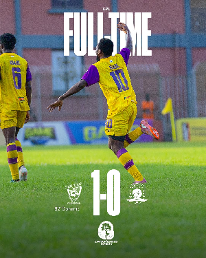 Nana Kofi Babil scored a late winner to hand Medeama SC a hard-fought 1-0 victory
