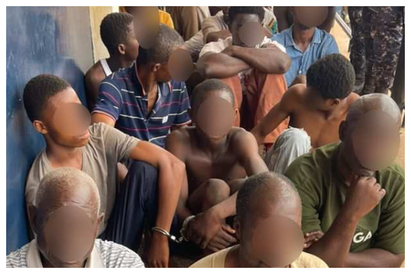 A photo of the suspects