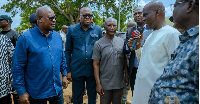 UTAS Vice-Chancellor, Professor Albert Luguterah, led the President around the facility
