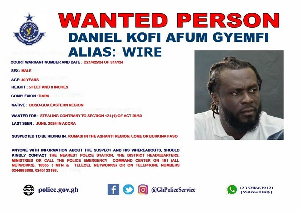 Daniel Kofi Akum is wanted by the Ghana Police Service