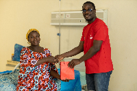Zainab Issah receives a send-off package after Telecel Foundation cleared her medical bills