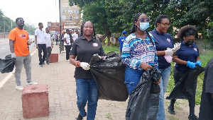Key players in Ghana's insurance industry showed up for the national clean-up exercise