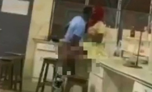 Teacher Chops Student In Lab