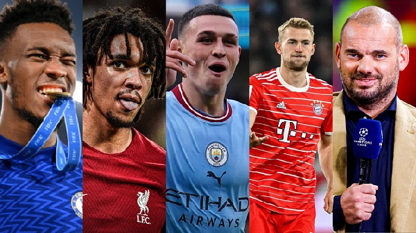 L-R: Callum Hudson-Odoi, Trent Alexander Arnold, Phil Foden, Matthijs de Ligt & Wesley Sneijder