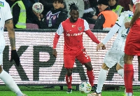 Christian Atsu in action for Hatayspor