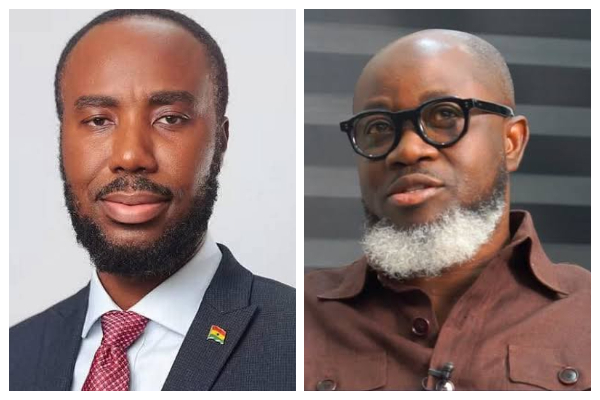 Kwabena Adu-Boahene (L) and EOCO boss Raymond Archer (R)