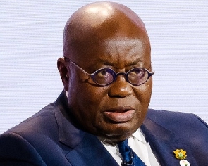 The president of Ghana, Nana  Akufo- Addo