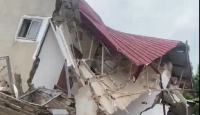A file photo of the collapsed building