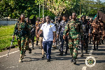 Security agencies in Ho stage route march to assure festive season safety