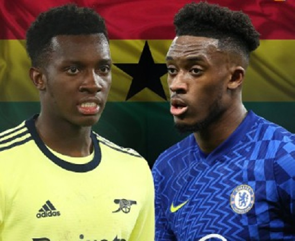 Eddie Nketiah and Hudson-Odoi are English players of Ghanaian descent