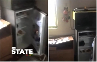 Man shares how his room was scattered by his girlfriend and a police officer