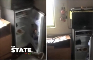 Man shares how his room was scattered by his girlfriend and a police officer