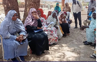 Patients waiting to receive treatment at the hospital following its reopening